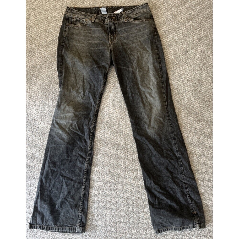 Lucky Brand American Made Women's Size 6 Wild Child Dungarees Black Jeans 31x31